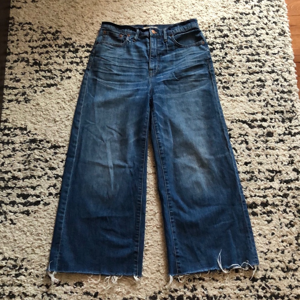 Madewell Wide Leg Crop Jeans